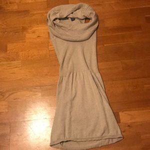 Super soft fitted dress with cowl top